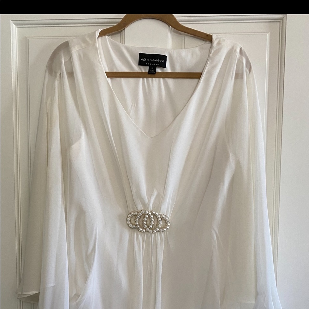 White baby doll dress